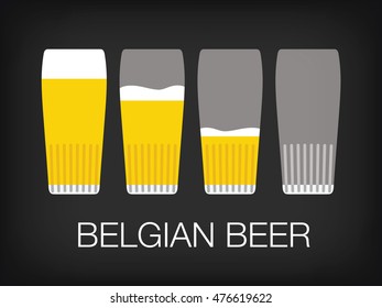 Illustration Of Belgian Beer Glass