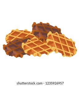 Illustration of the belgian waffle