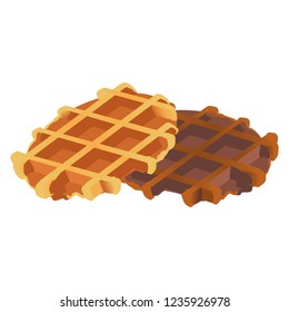 Illustration of the belgian waffle