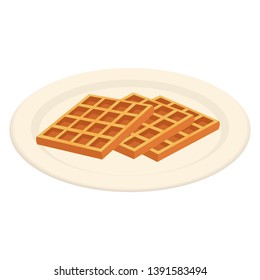 Illustration of the belgian waffle