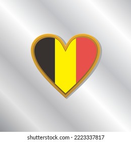 Illustration of Belgium flag Template