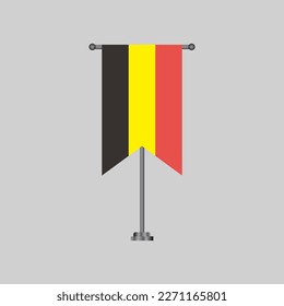 Illustration of Belgium flag Template