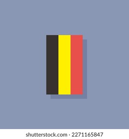 Illustration of Belgium flag Template