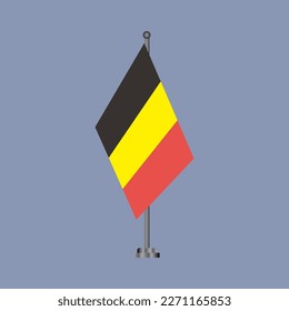 Ilustración de la plantilla de bandera belga