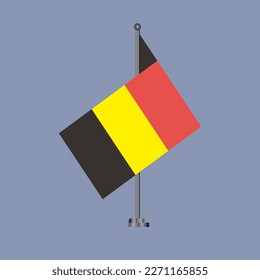 Illustration of Belgium flag Template