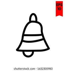 illustration of bell flat icon