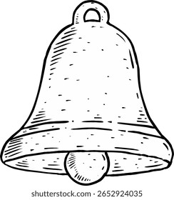 illustration of a bell isolated