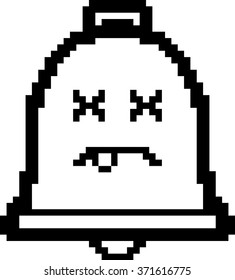 An illustration of a bell looking dead in an 8-bit cartoon style.