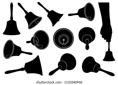 Illustration of bells isolated on white