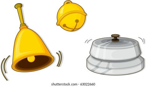 illustration of a bells on a white background