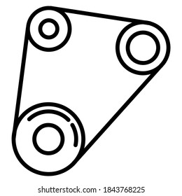 A illustration of a belt engine . Pictures about belt engine . Can be used for icons, logos, or vectors. 