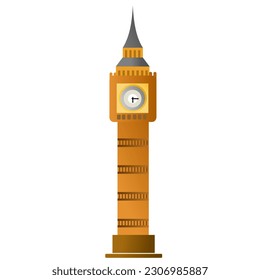 illustration of Ben ben, clock tower, architecture, vector.