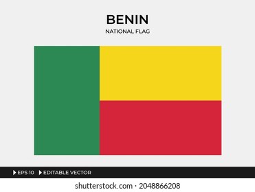 Illustration of Benin National flag