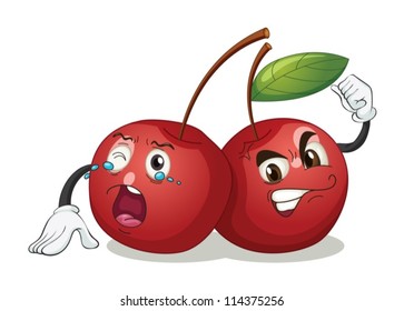 illustration of berries on a white background