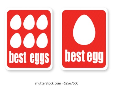 Illustration of a best eggs with the text