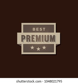 Illustration of Best Premium Label