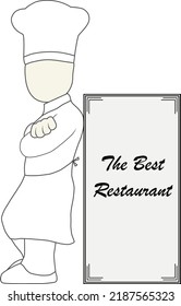 Illustration of the best restaurant chef