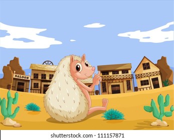 illustration of a bever in a house colony