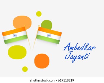 Illustration Of Bhimrao Ambedkar Jayanti Background.