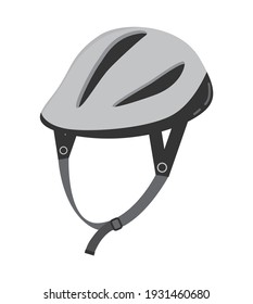 Ilustración de un casco de bicicleta.