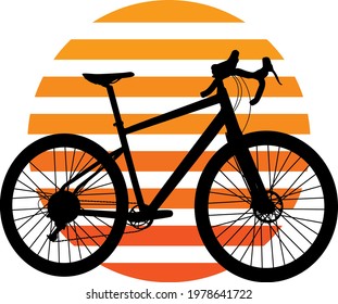 illustration of a bicycle with a minimalist design