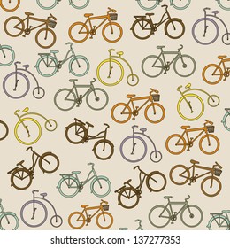 Illustration of Bicycle, Riding on the bicycle, vector illustration