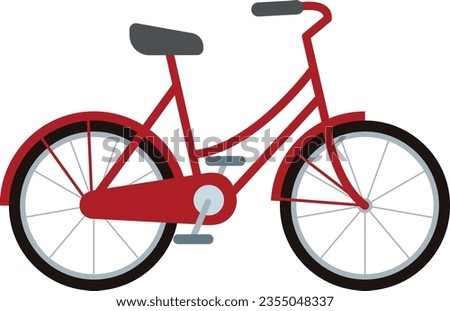 Illustration of Bicycle Vector as an Environmentally Friendly Vehicle

