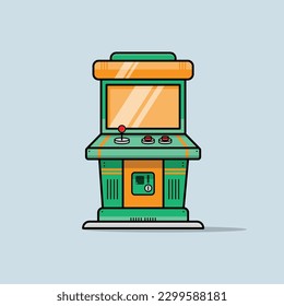 The Illustration of Big Arcade Machine
