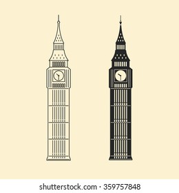 Illustration of the Big Ben. London