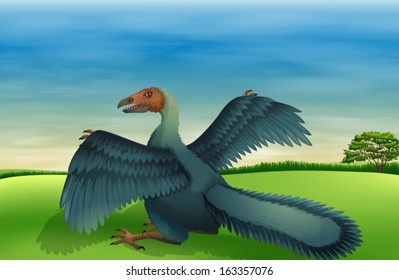 Illustration of a big bird