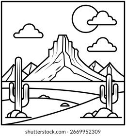 La ilustración de Big Hill Desertcore