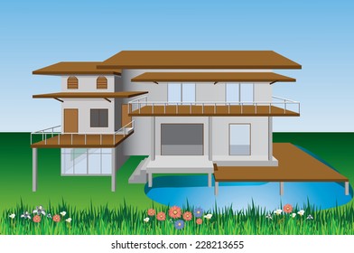 Illustration of the big house