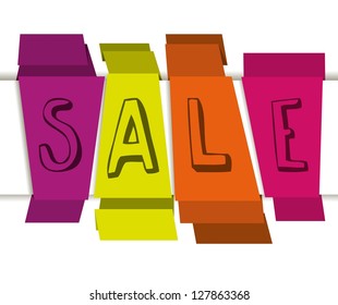 Illustration of Big Sale Icons and Labels, vector illustration
