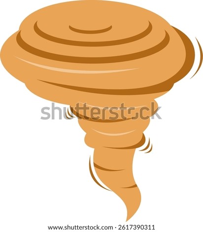 Illustration of a big sandstorm
