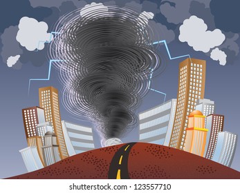 1,557 Tornado in city Stock Illustrations, Images & Vectors | Shutterstock