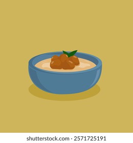 Illustration of biiji salak compote for breaking the fast