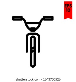 illustration of bike flat icon