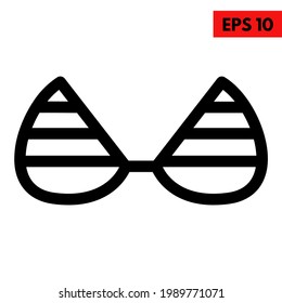 Illustration of  bikini line icon