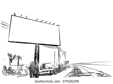 Illustration of a Billboard vector