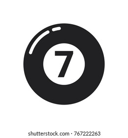 Billardkugel-Symbol, Billardkugel, Vektorsymbol 