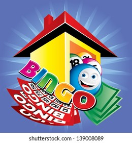 illustration of bingo house