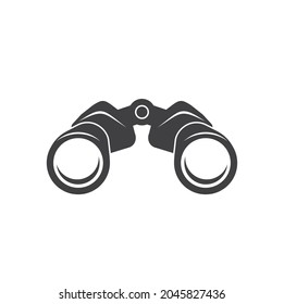 illustration of binoculars, vector art.