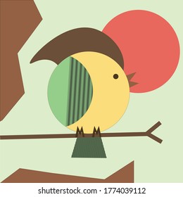 the illustration of a bird 