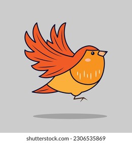 La ilustración de un pájaro