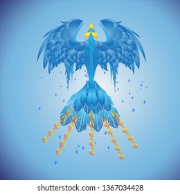 Illustration bird abstrat