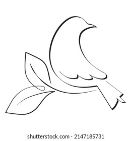  illustration of a bird, vector