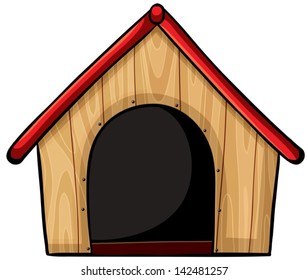 Illustration of a birdhouse on a white background