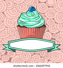 Illustration of a Birthday Cake