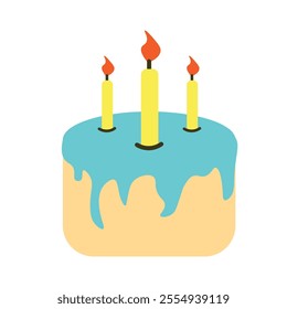 an illustration of a birthday cake