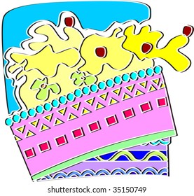 Illustration of a birthday cake